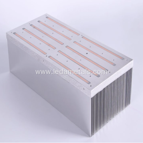 Custom Copper Pipe Embeded Skiving IGBT Heat Sink